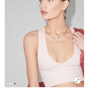 Urban outfitters seamless plunging bra top